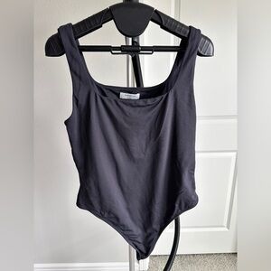 Babaton black thong bodysuit